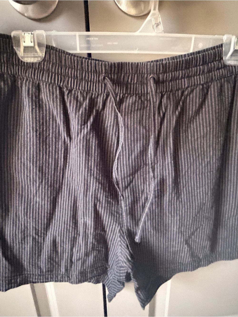 Vintage Madewell Black/Gray Pinstripe Shorts